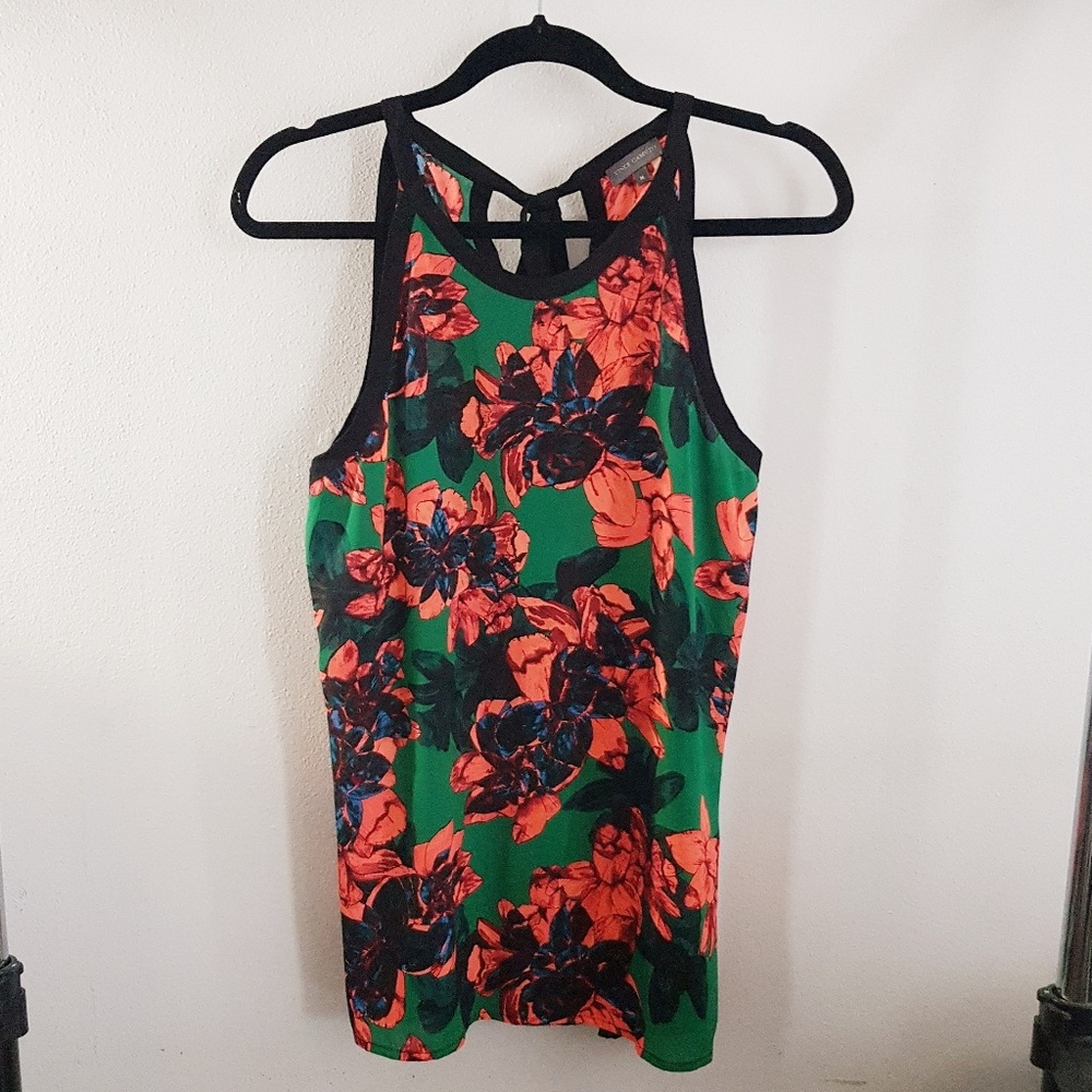 Vince Camuto Batik Floral Halter Tank